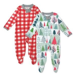 HonestBaby Baby Sleep N' Play One-Piece Sleeper Zip-Front Organic Cotton Newborn